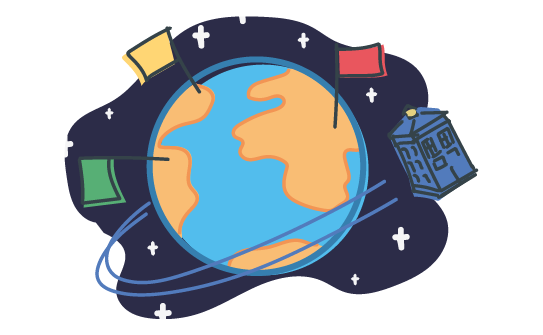 illustration thème langues